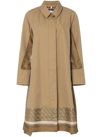 Burberry scarf-layer trench coat - FARFETCH