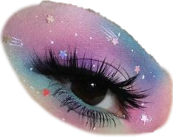 galaxy makeup pretty aesthetic eye...