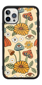 Amazon.com: Idocolors Mushroom Phone Case for iPhone 12/12 Pro,Trippy Phone Case Eye Weed Flower Design Protective Cover Shockproof Soft Silicone Hard Back Scratch Resistant Girly Cute Phone Case : Cell Phones & Accessories
