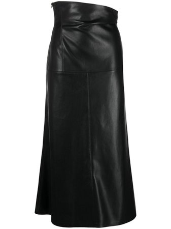 Nanushka high-waisted vegan leather skirt - FARFETCH