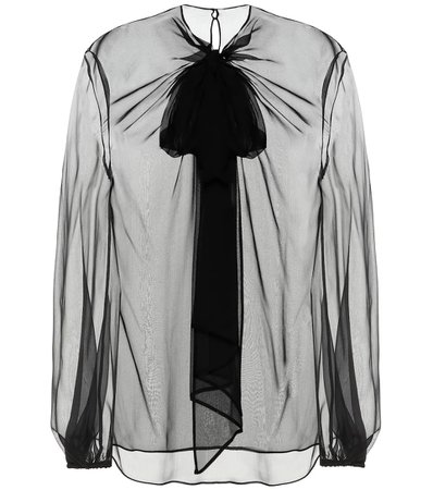 Valentino - Silk chiffon blouse | Mytheresa