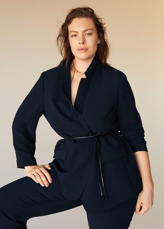 Relaxed fit suit blazer - Suits Plus sizes | Violeta by Mango USA