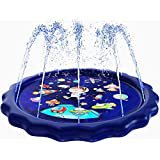Amazon.com: Splash Pad Water Sprinkler for Kids Toddlers 68" Large, Outdoor Summer Toys Kiddie Baby Swimming Pool - Fun Backyard Lawn Games Infant Dog Wading Pool Slide, Water Play Mat for Ages 1 - 12 Year Olds: Toys & Games