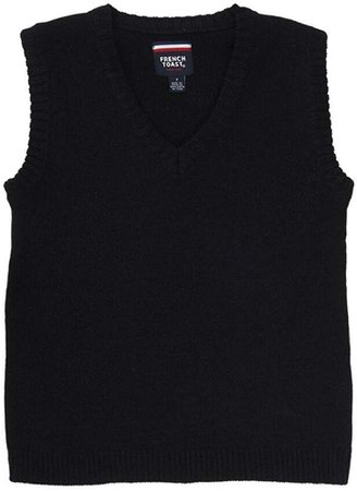 Amazon.com: French Toast Boys' V-neck Sweater Vest, Black, Large/10-12, Big Boys: Clothing
