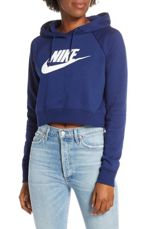 Nike Sportswear Essential Crop Hoodie | Nordstrom