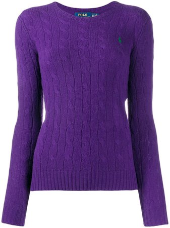 Ralph Lauren Cable Knit Round Neck Sweater