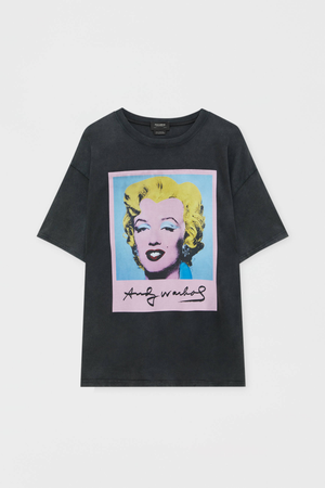 Pull and Bear Andy Warhol Marilyn Monroe t shirt