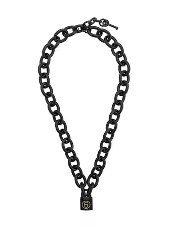Mm6 Maison Margiela padlock chain necklace £245 - Shop Online - Fast Global Shipping, Price