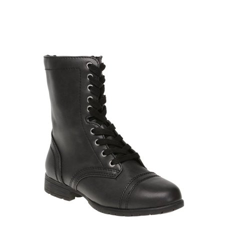 Time and Tru - Time and Tru Lace Up Boot (Women's) (Wide Width Available) - Walmart.com - Walmart.com