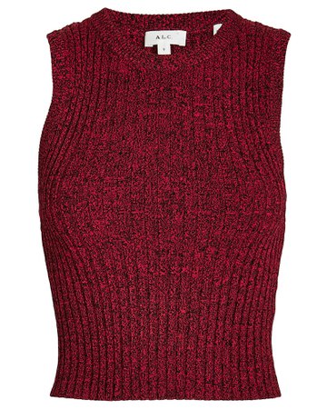 Marie Cropped Knit Tank