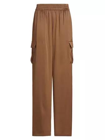 Shop Cami NYC Nazanin Silk-Blend Cargo Pants | Saks Fifth Avenue