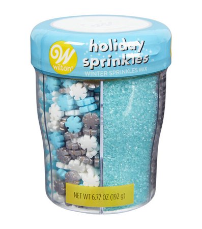 Wilton Holiday Blue And Silver Tall 6 Cell Assorted Sprinkles | JOANN