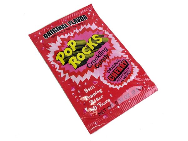 Cherry Pop Rocks 0.33 oz package | OldTimeCandy.com
