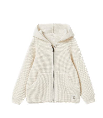 Zara white sweater hoodie