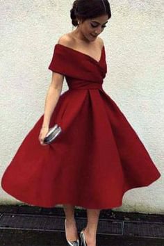 Red Off The Shoulder Midi Dress | Red dresses classy, Classy dress, Boho dresses long