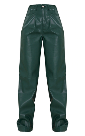 green leather trousers