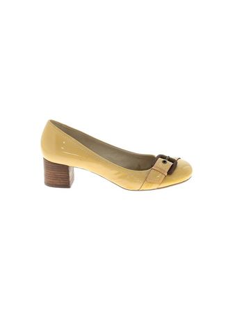 Nicole Solid Yellow Heels Size 8 - 20% off | thredUP