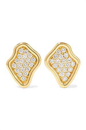 Kimberly McDonald | 18-karat gold diamond earrings | NET-A-PORTER.COM