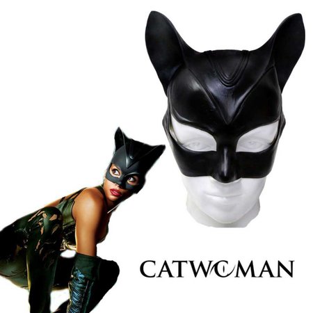 Latex Catwoman Mask Superhero Batman Cosplay