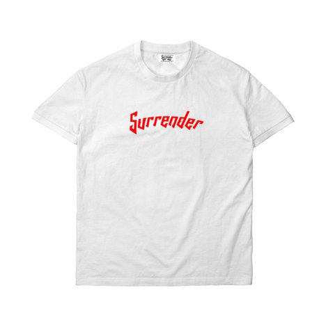 White // Red T-Shirt – Surrender Skateboards