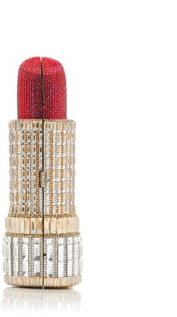 Judith Leiber Couture Seductress Lipstick Crystal Clutch