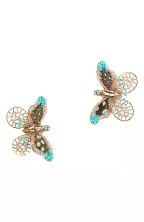 Deepa Gurnani Cate Butterfly Earrings | Nordstrom