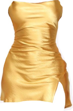 yellow gold dress