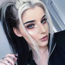 black hair with white strands in front - Google Search