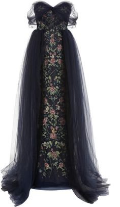 Marchesa Off The Shoulder Tulle Ballgown