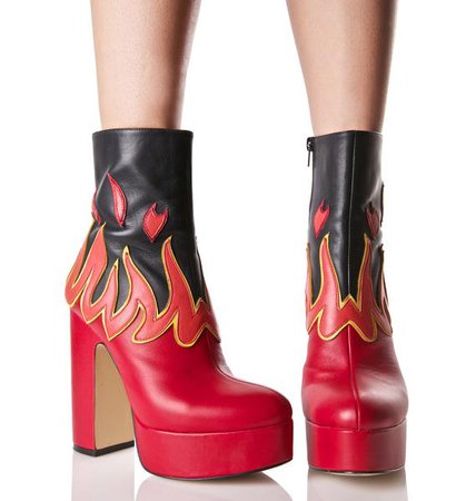 Shellys London Flame Boots | Dolls Kill