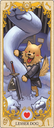Undertale Tarot Card lesser dog