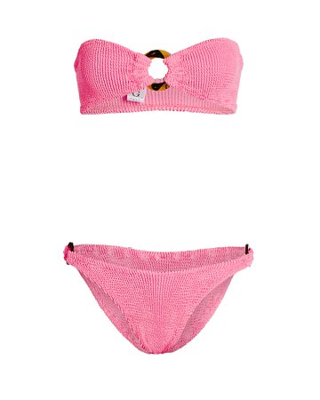 Hunza G | Gloria Bandeau Bikini Set | INTERMIX®