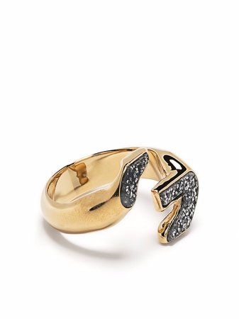 Givenchy G Chain two-tone stone-embellished Ring - Farfetch
