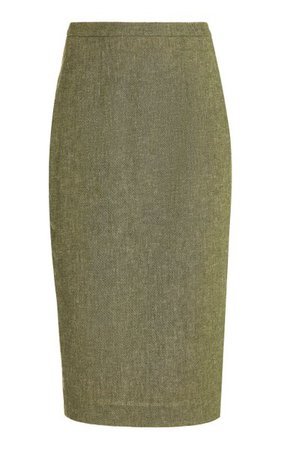 Regina Linen And Cotton-Blend Pencil Skirt By Lena Hoschek | Moda Operandi