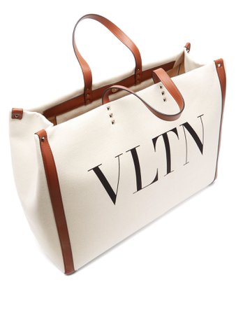 VLTN canvas tote bag | Valentino | MATCHESFASHION.COM