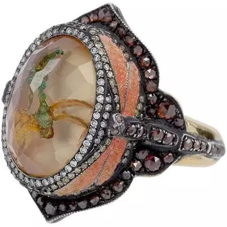 dragonfly tarnished gold ring - Google Search