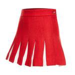 Wool Felt Pleated Skirt (Red) – Wild and Woolly