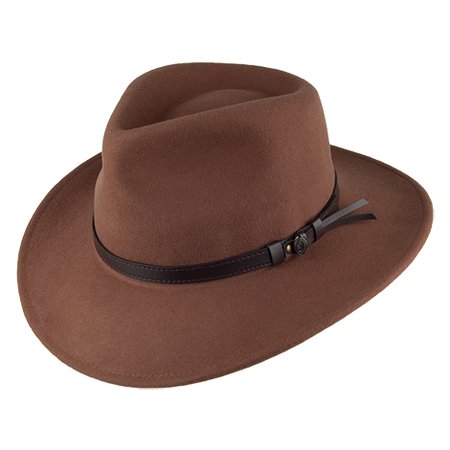 Jaxon & James Crushable Outback Hat - Light Brown from Village Hats.