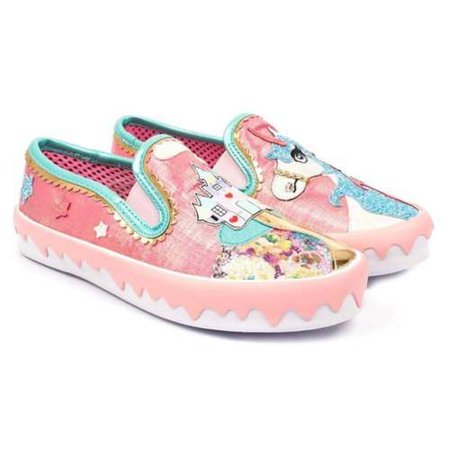Irregular Choice Pink Mistys Unicorn Castle Flat Shoes Size UK 6 | eBay