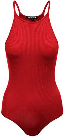 Women's Racerback Tank Top Ribbed Cotton Bodysuits at Amazon Women’s Clothing store