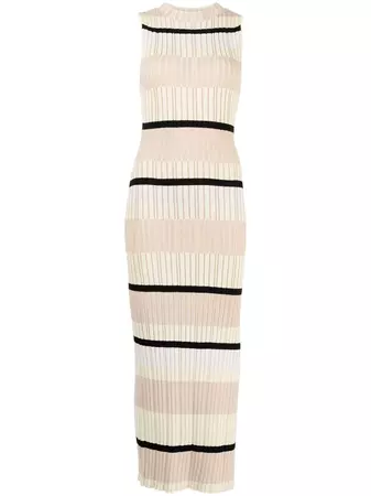 Anna Quan Striped Midi Dress - Farfetch
