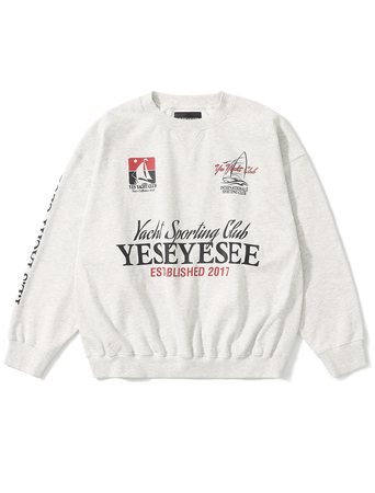 YESEYESEE Y.E.S Yacht Sweatshirt Light Grey