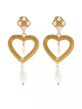 Moschino heart-shaped clip-on Earrings - Farfetch
