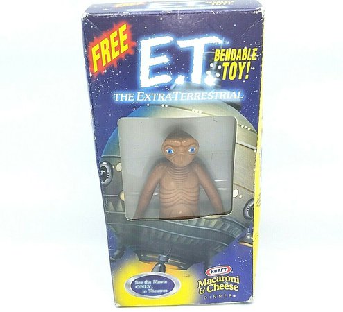 Vintage ET Extra Terrestrial Action Figure Toy Kraft Macaroni Cheese New In Box | eBay