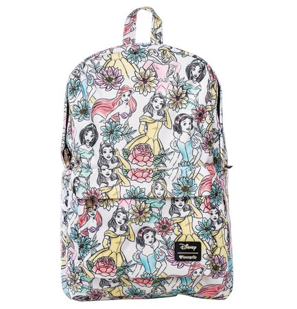 Loungefly Disney Princesses Floral Print Backpack - Backpacks - Bags