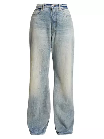 MM6 Maison Margiela oversized wide leg jeans