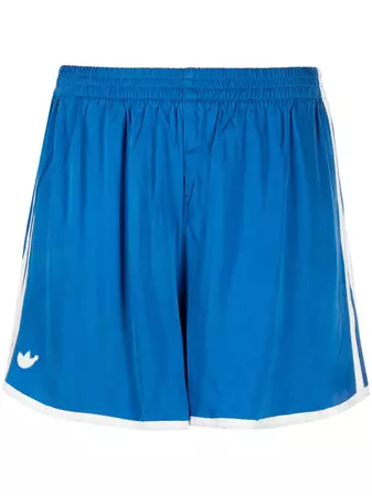Adidas logo-patch side-striped Shorts - Farfetch