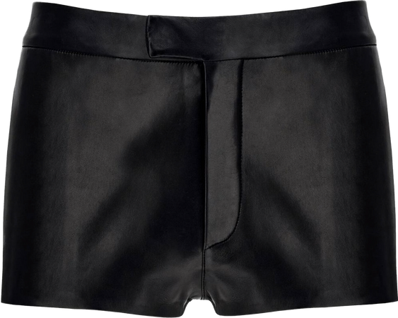 Ferragamo nappa-leather mini shorts