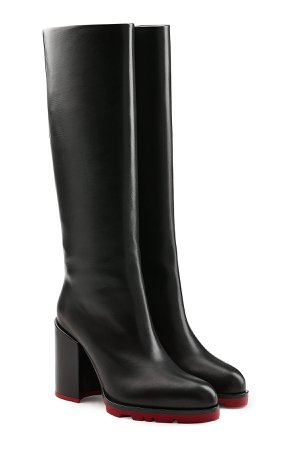 Leather Knee Boots Gr. IT 38