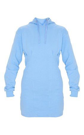 sky blue hoodie dress